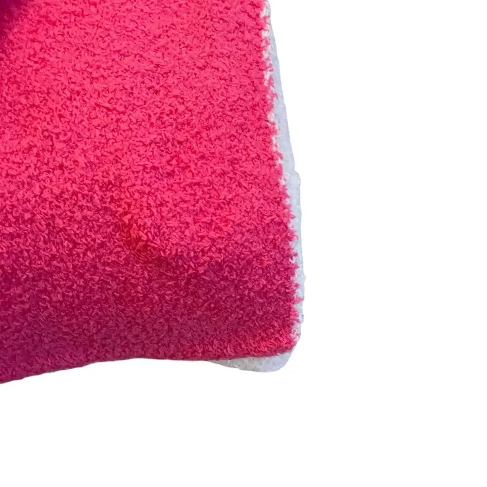 Nicole Miller Reversible Christmas Tree Throw Blanket 50x70 Hot Pink & White New